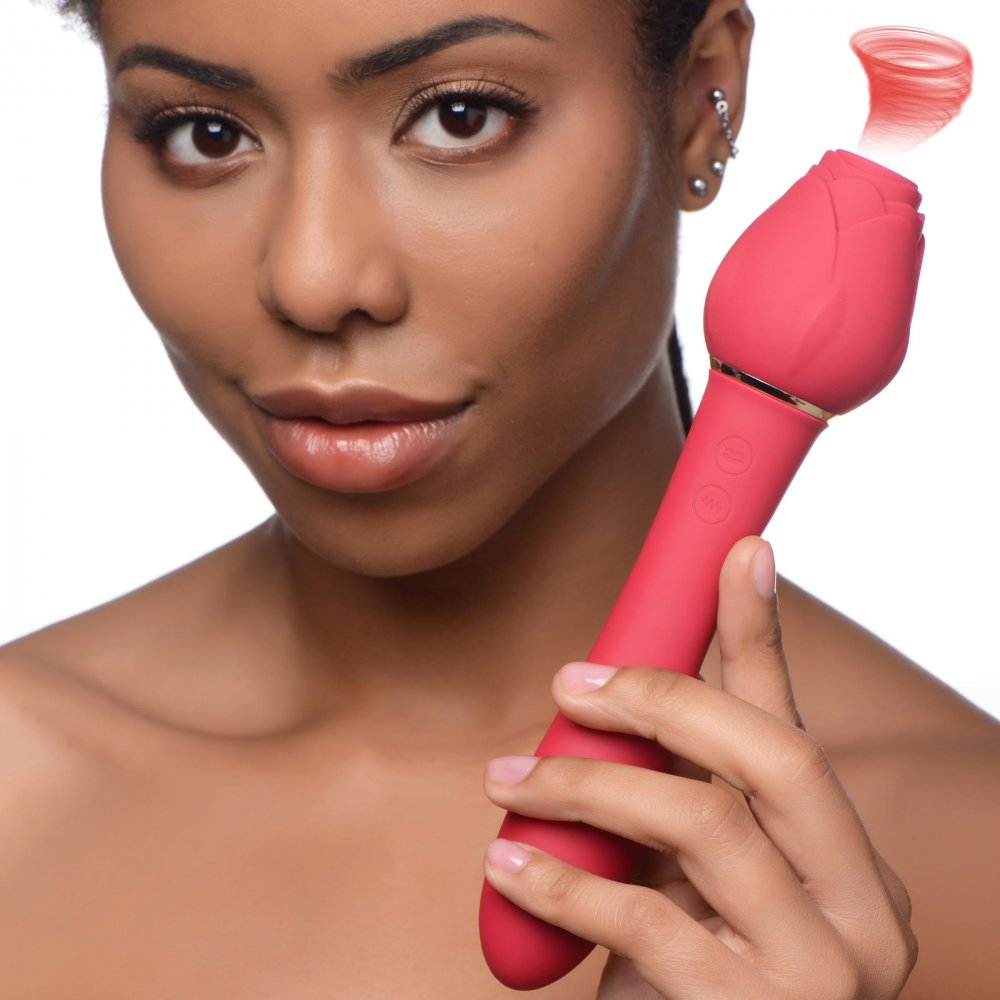 Sweet Heart Rose 5X Suction Rose + 10X Vibrator