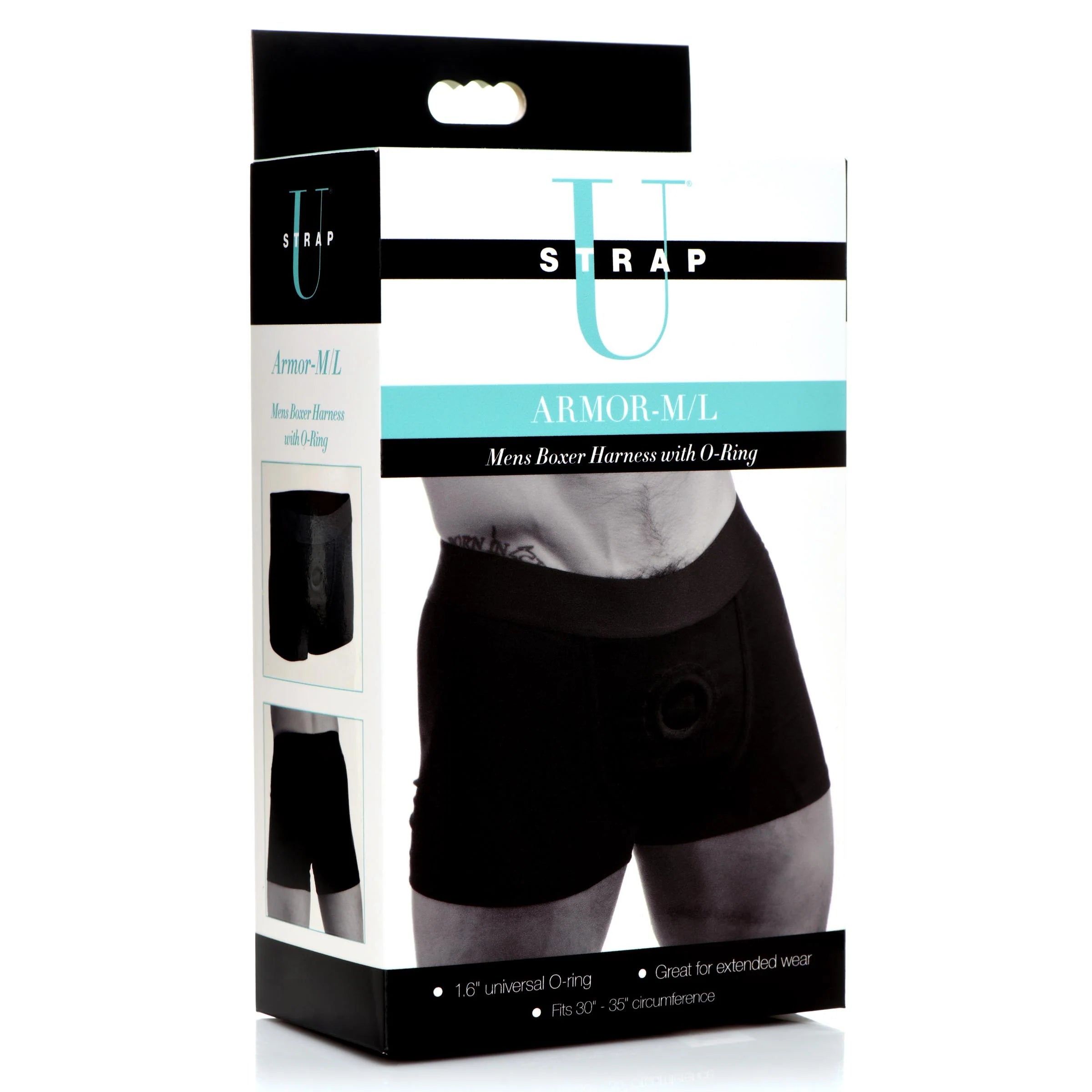Armor Mens Boxer Harness w/ O-Ring - ML