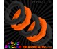 GEARHEADS 5-pack spinner rings ORANGE/BLACK 5pz