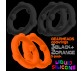 GEARHEADS 5-pack spinner rings ORANGE/BLACK 5pz