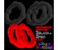 GEARHEADS 5-pack spinner rings RED/BLACK 5pk.