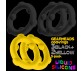 GEARHEADS 5-pack spinner rings YELLOW/BLACK 5pk