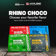 Rhino Chocolate sabores