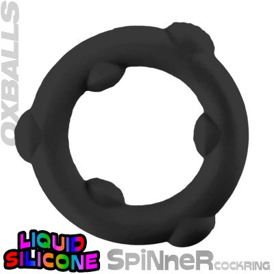 SPINNER single silicone ring BLACK SILICONE  10pz.