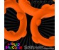 SPINNER single silicone ring ORANGE SILICONE 10pz