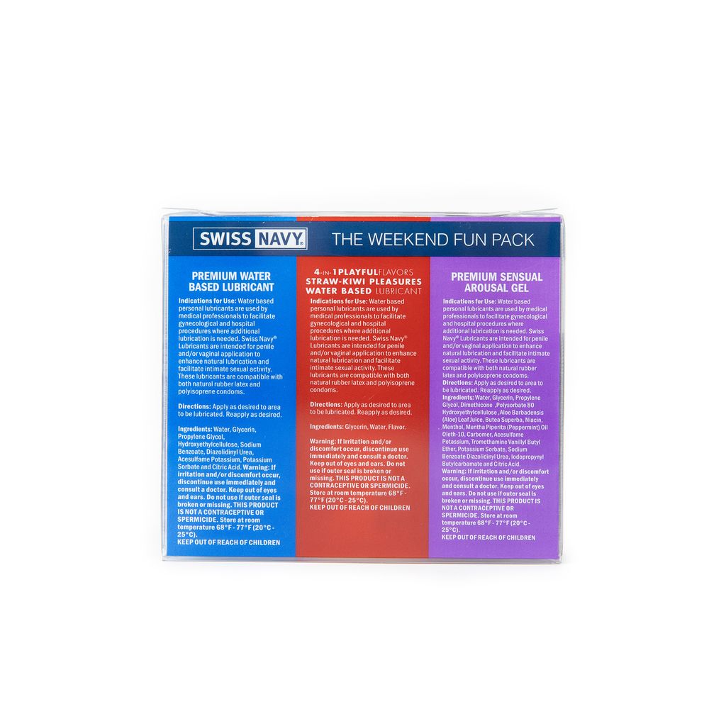 Swiss Navy® Weekend Fun Pack, 3-1oz